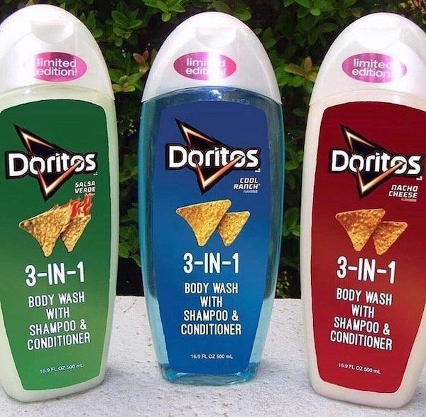 funny memes - doritos - limited edition! limit edit limited edition Doritas Doritos Doritos Salsa Verde Cool Ranch Cheese 3In1 3In1 3In1 Body Wash With Shampoo & Conditioner Body Wash With Shampoo & Conditioner Body Wash With Shampoo & Conditioner 16.9 Fl