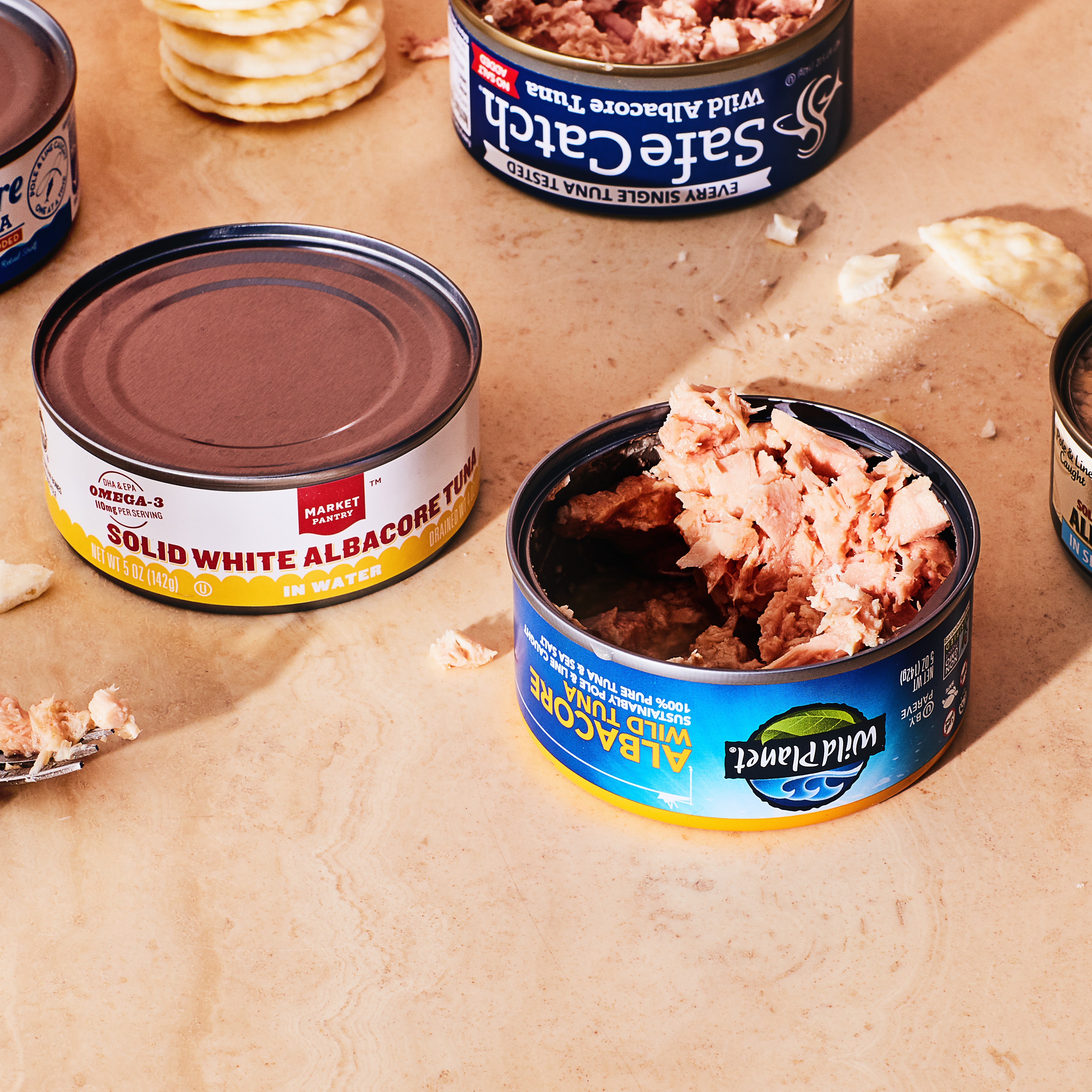 When at self-checkout, scan the store brand tuna while filling your bags with the brand name stuff of the same weight.