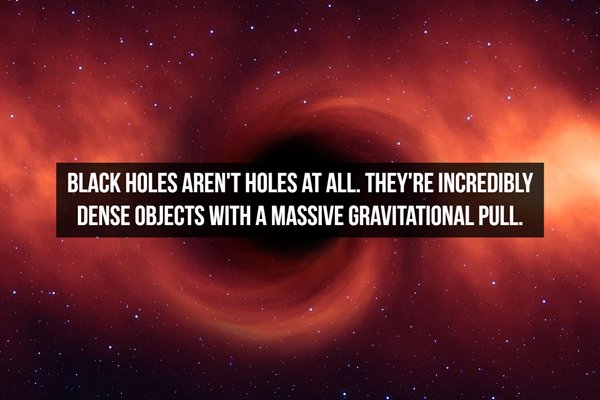 black friday - Black Holes Aren'T Holes At All. They'Re Incredibly Dense Objects With A Massive Gravitational Pull.
