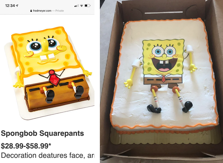 spongebob squarepants birthday cake - fredmeyer.com Private Spongbob Squarepants $28.99$58.99 Decoration deatures face, an