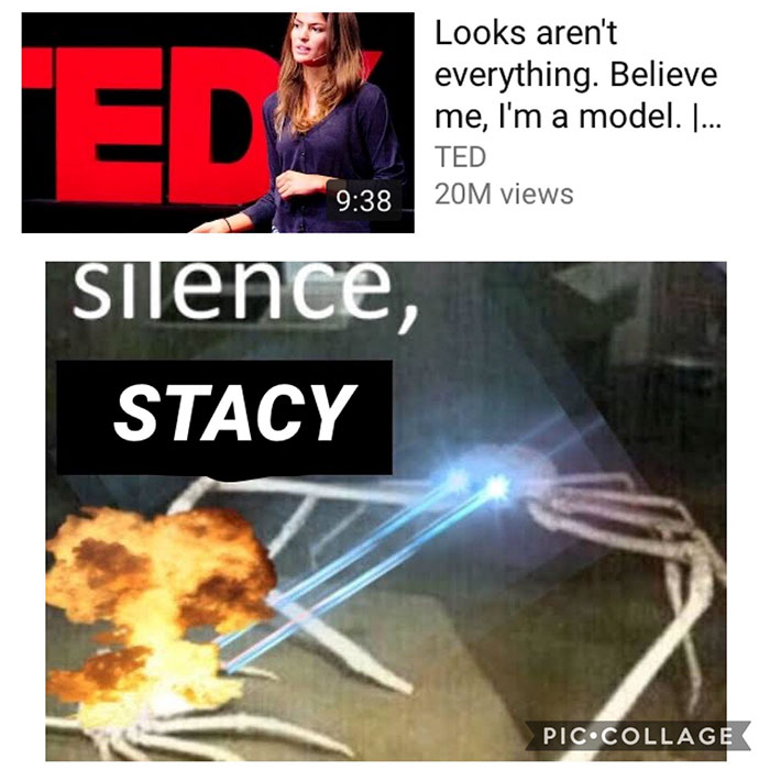 silence brand - Ed Looks aren't everything. Believe me, I'm a model. ... Ted 20M views silence, Stacy Pic.Collage