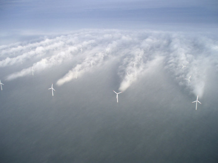interesting pics - wind turbine wake