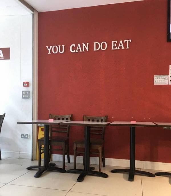 funny sign fails - you can do eat