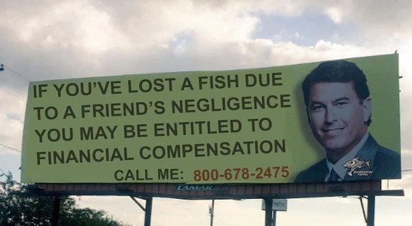 funny sign fails - if you've lost a fish due to a friend's negligence you may be entitled to financial compensation