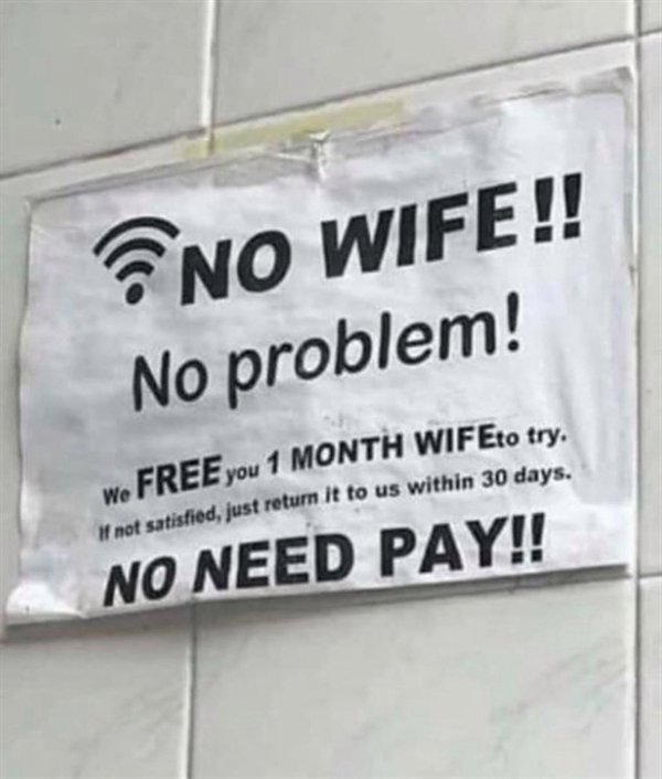 free car - No Wife!! No problem! We Free you 1 Month WIFEto try. If not satisfied, just return it to us within 30 days. No Need Pay!!