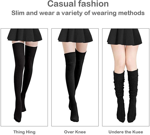 thigh - Casual fashion Slim and wear a variety of wearing methods Thing Hing Over Knee Undere the Kuee