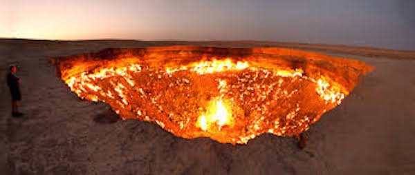 Russia: The Well to Hell.

Russian scientists drilled a hole some 14.5 km into the earth’s crust in 1989. The drill broke through into an underground cavity so the scientists lowered some equipment down to see what they could find. Only 17 seconds of audio were captured before the microphone melted. Many of the scientists immediately quit the job when they were convinced that they heard the screams of the damned in Hell on the recording. Those who stayed on claimed to have seen a giant gas burst out of the borehole in the shape of a gigantic winged demon some time after.