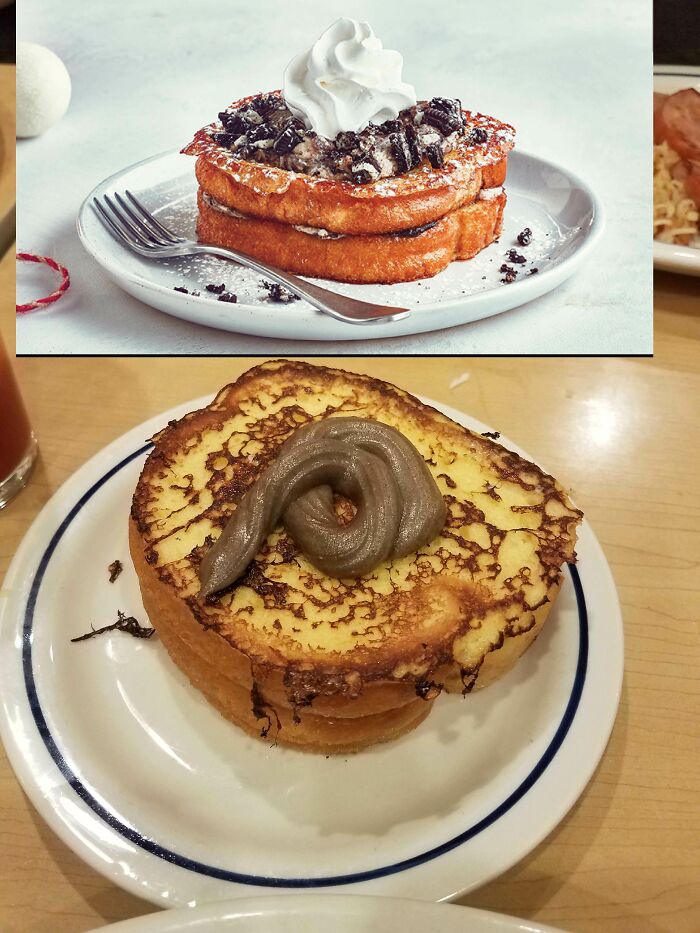 My "Cookies And Cream Stuffed French Toast" From Ihop