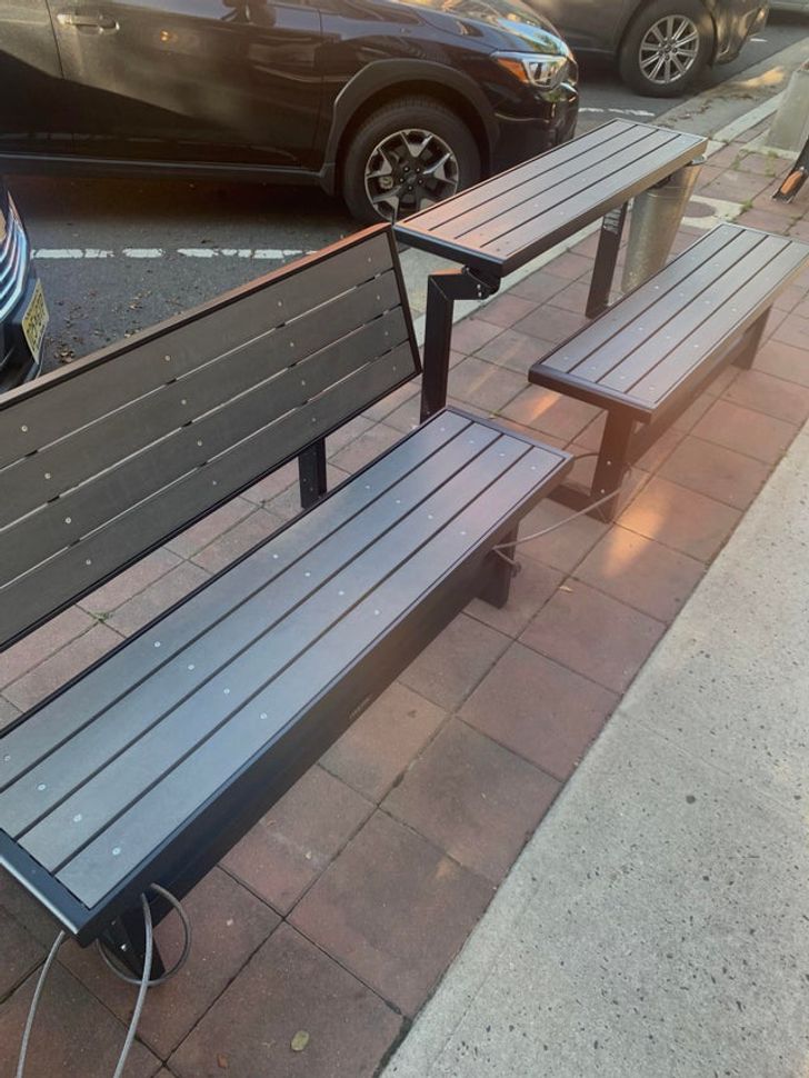 These benches can be turned into tables.