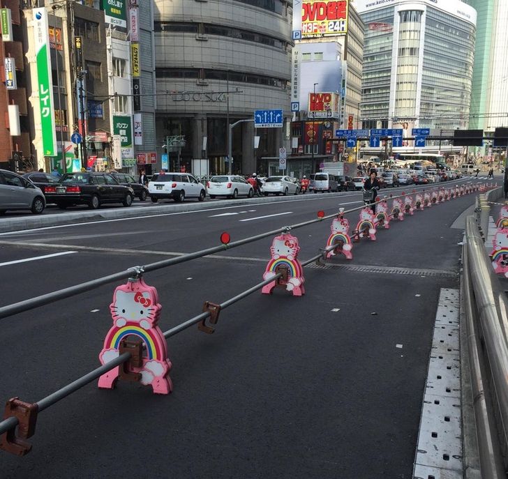 19. Cheerful construction barriers in Japan