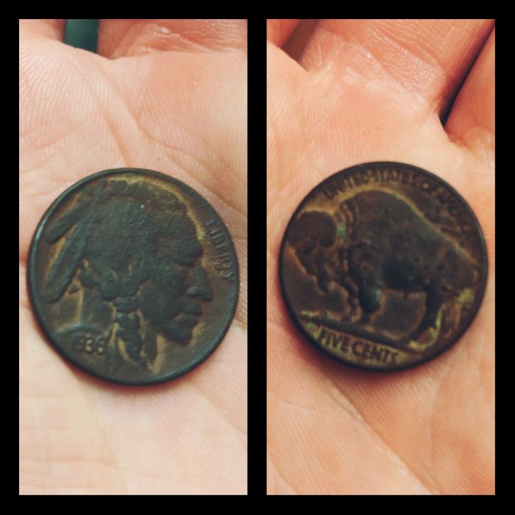 “I found this American coin far away from its home country, in a quiet field while metal detecting in Scotland.”