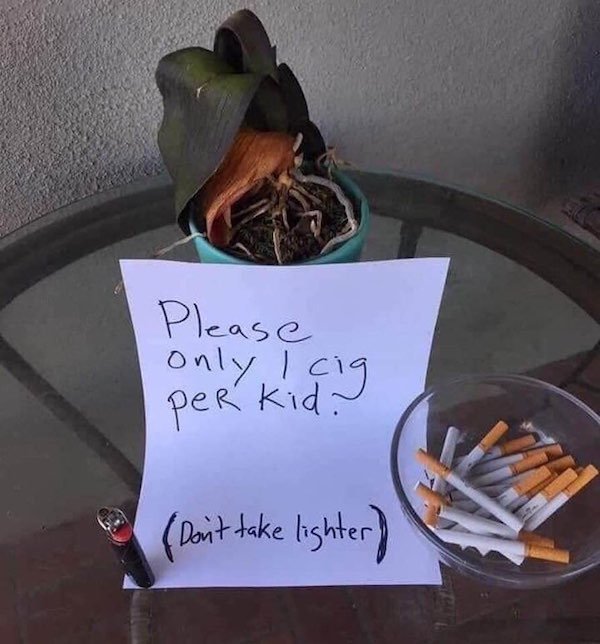 halloween 2020 meme - Please only ! cig per kid. Don't take lighter