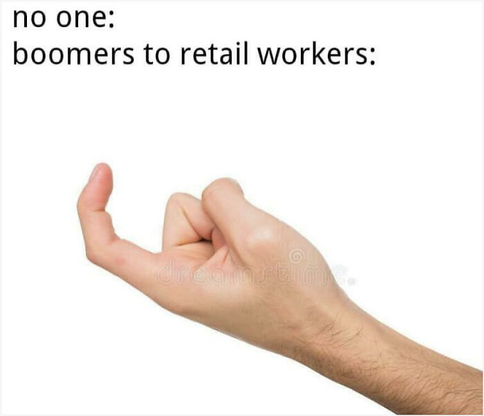 funny work memes - come closer gestures clipart - no one boomers to retail workers