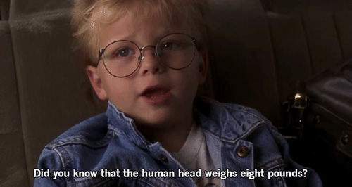 jerry maguire kid - Did you know that the human head weighs eight pounds?