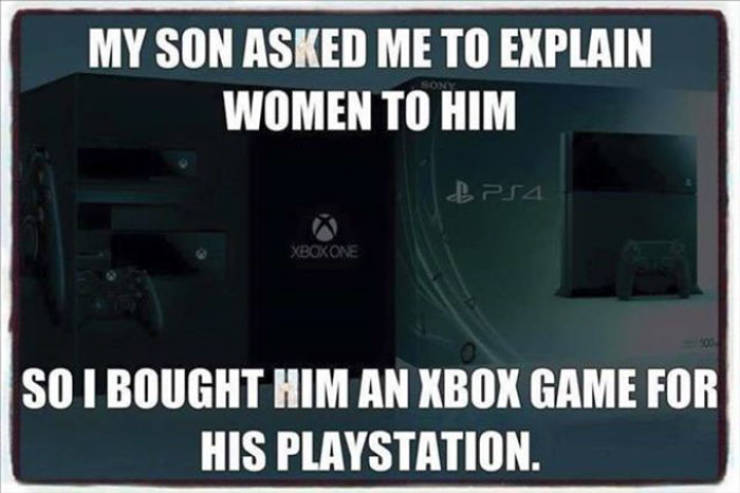 electronics - My Son Asked Me To Explain Women To Him Onk Besa Xbokone So I Bought Him An Xbox Game For His Playstation.