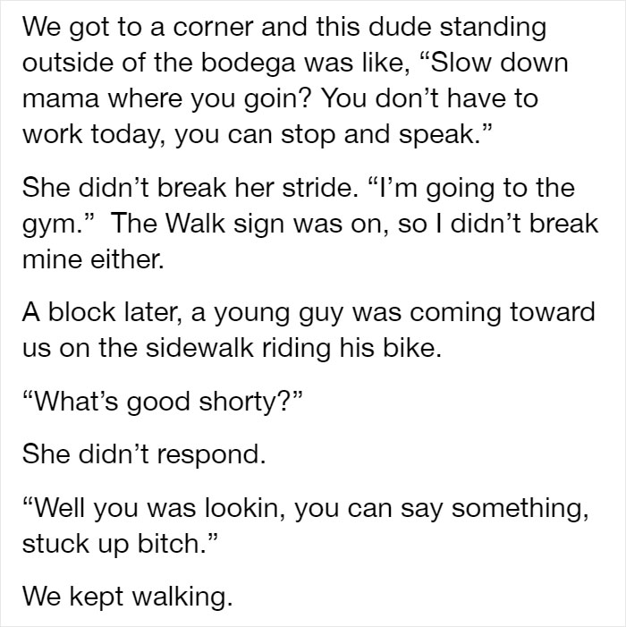 Man Gets Frustrated After Watching Other Men Catcall a Woman.