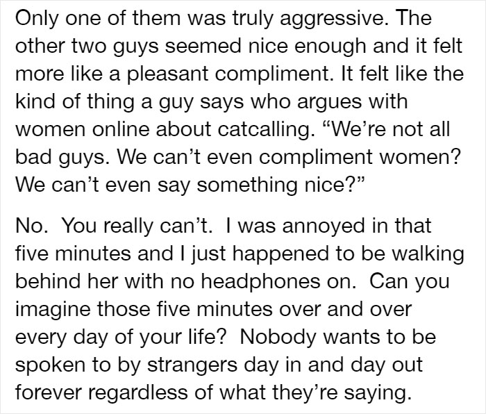 Man Gets Frustrated After Watching Other Men Catcall a Woman.