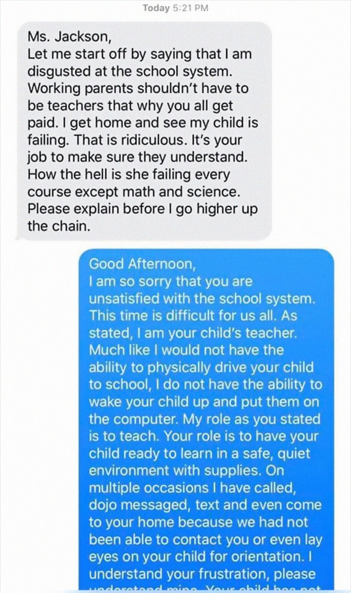 These text messages circulating around the internet show exactly what teachers have to go through on a daily basis