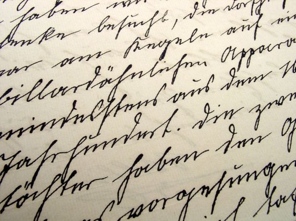 Griffonage:
Illegible handwriting