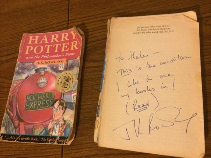 harry potter and the philosopher's stone old book - www Harry Potter to Helen and the Pbilosopher's Stone J.Krowling 192 This is the condition I a my books in! Hogwarts Express fo this iga terrific book. The goals ieder