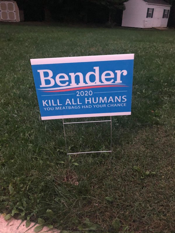 grass - Bender 2020 Kill All Humans You Meatbags Had Your Chance