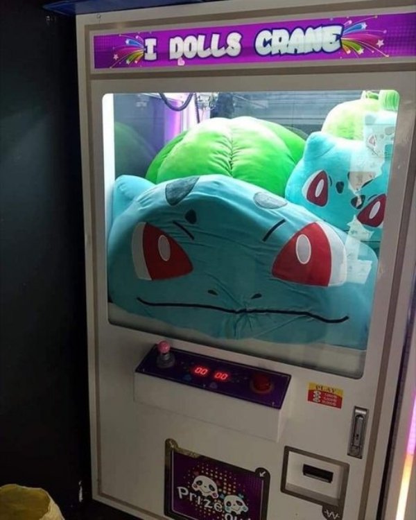 bulbasaur crane game - I Dolls Crane Oso 00 00 Prize W