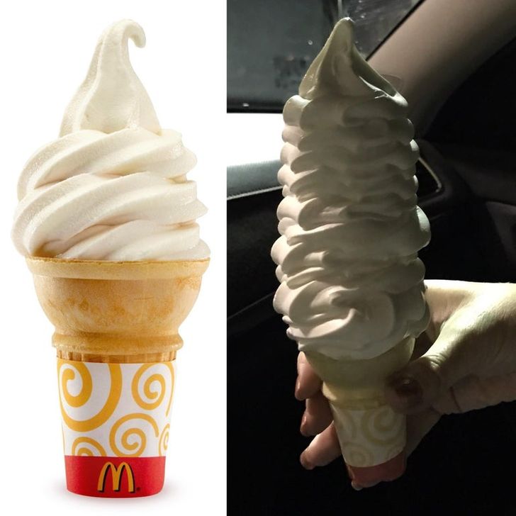 mcdonalds vanilla ice cream cone - To