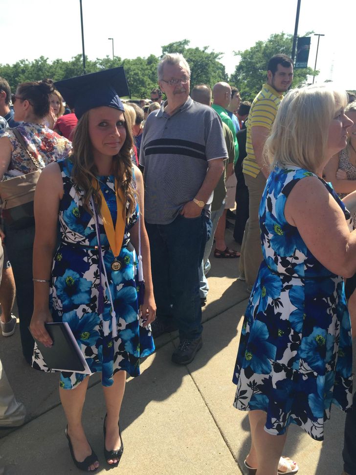 “Graduation day was great, until this moment.”