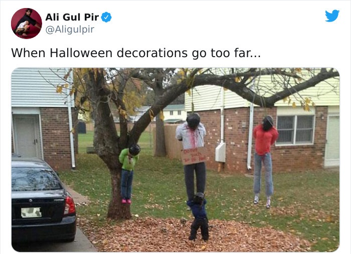When Halloween Decorations Go Too Far