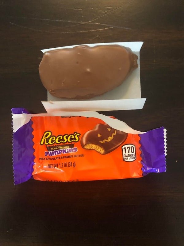 chocolate bar - Reese's Peanut Suster 170 Pumpkins Milk Chocolate & Peanut Butter Calories Per 1 Pace Met Wt 1.2 Oz 34 g