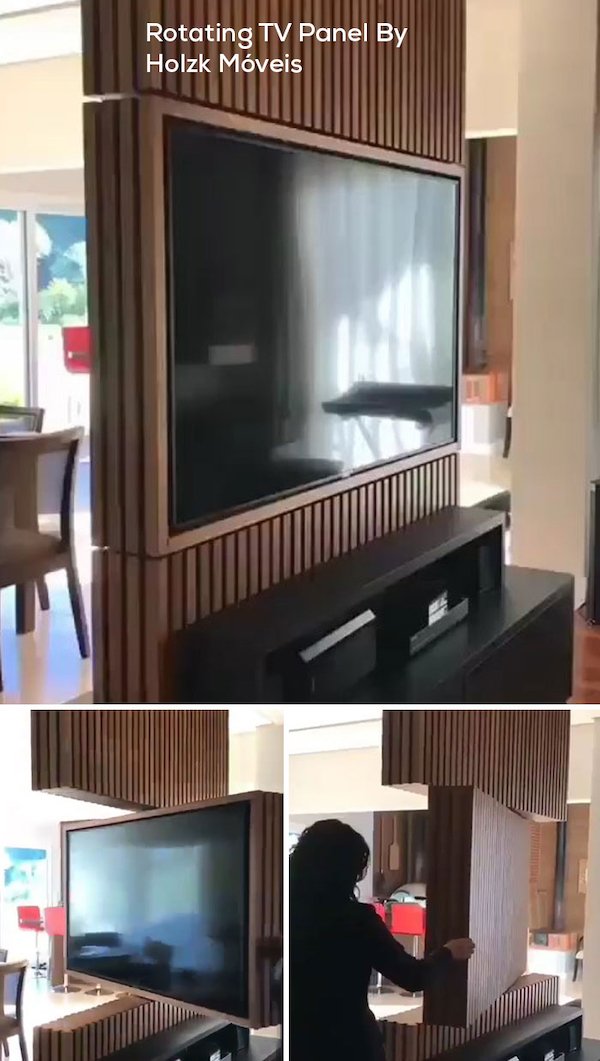 cool inventions - rotating tv panel - Rotating Tv Panel By Holzk Mveis
