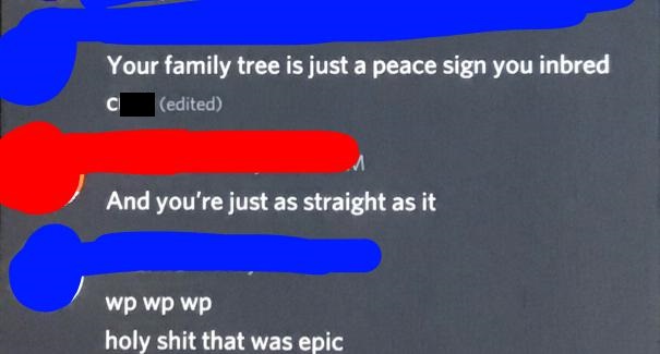 mcdonalds french fries - Your family tree is just a peace sign you inbred edited C And you're just as straight as it wp wp wp holy shit that was epic
