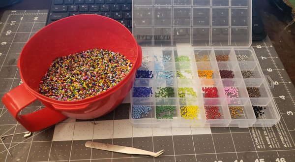 “I spilled 50,000 2mm glass beads on the ground and I now have to sort them by hand.”