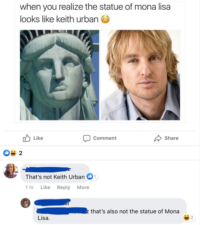 mona lisa looks like keith urban - when you realize the statue of mona lisa looks keith urban Comment 2 That's not Keith Urban 01 1 hr More el z that's also not the statue of Mona Lisa. 2