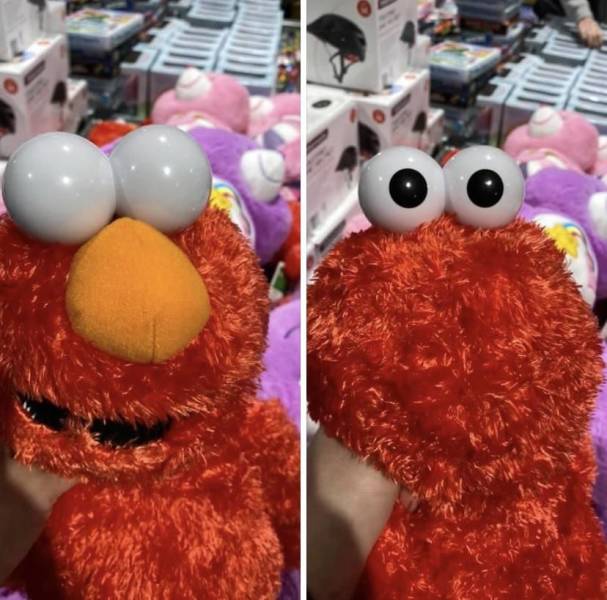 funny pics - elmo with out eyes