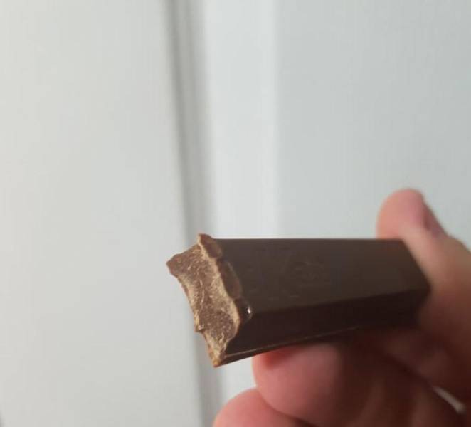 “My kitkat had no wafer.”