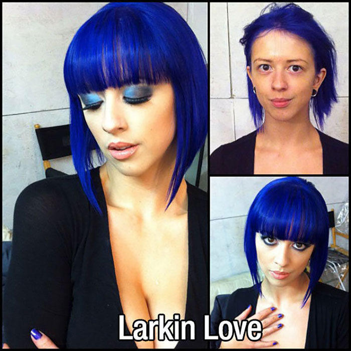 blue haired porn stars - Larkin Love