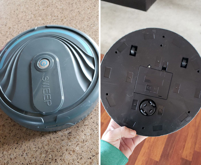 Mother Knew I Wanted A Roomba But Didn't Want To Waste That Much Money On One. So She Found One For A Bargain. Note, It Has Zero Vacuuming Ability