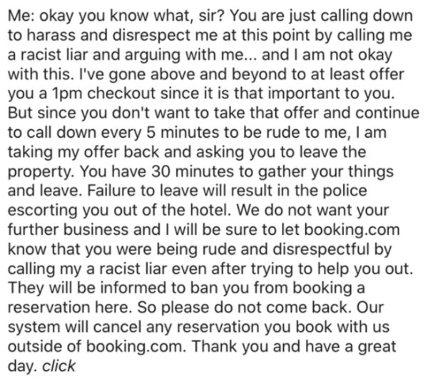 Rude Guest Pushes a Hotel Worker Too Far.