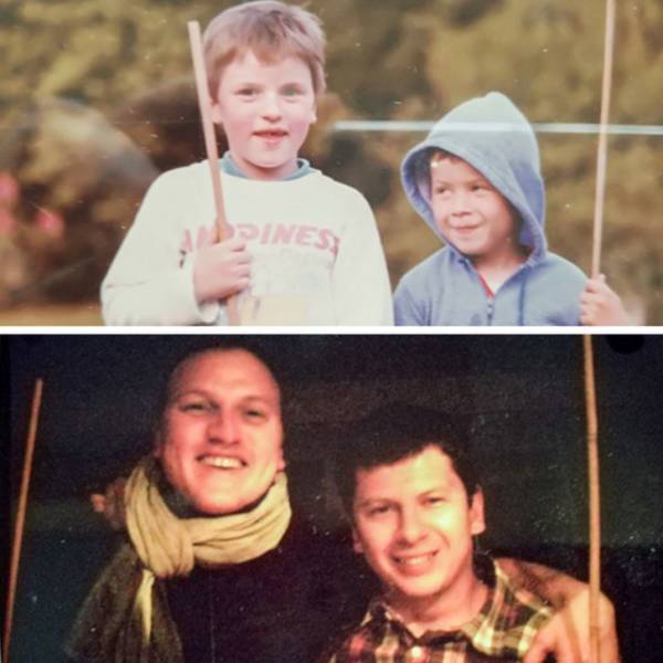 "My couz and me 30 years apart"