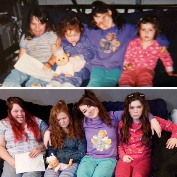 "My sisters and I about 13 years apart"