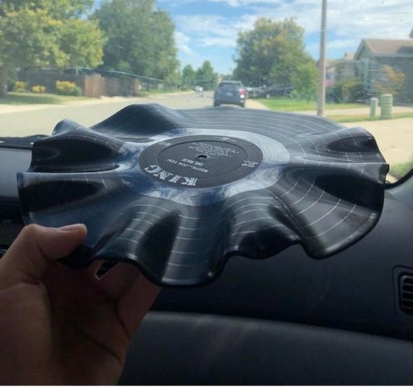 “This record was left in a car in the summer.”