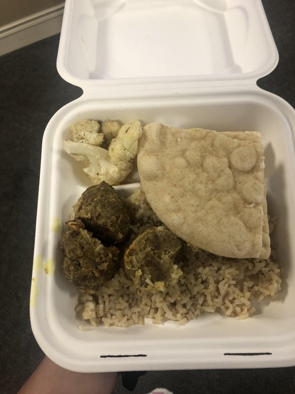 My girlfriends school served this to her today. Literally looks like shit.