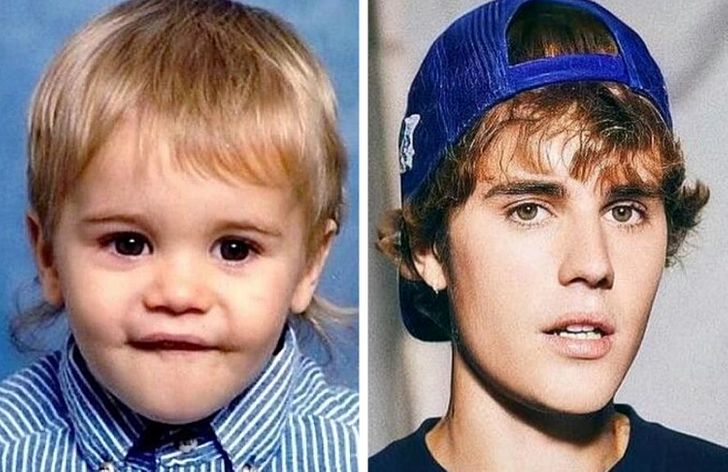 justin bieber as a baby