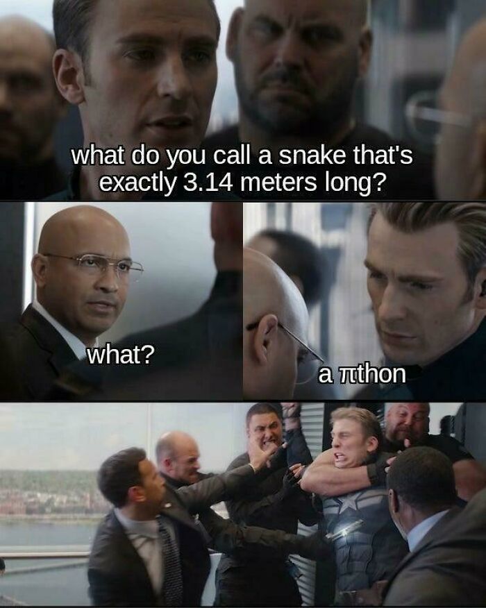 malaysia meme 2020 - what do you call a snake that's exactly 3.14 meters long? what? a Tithon