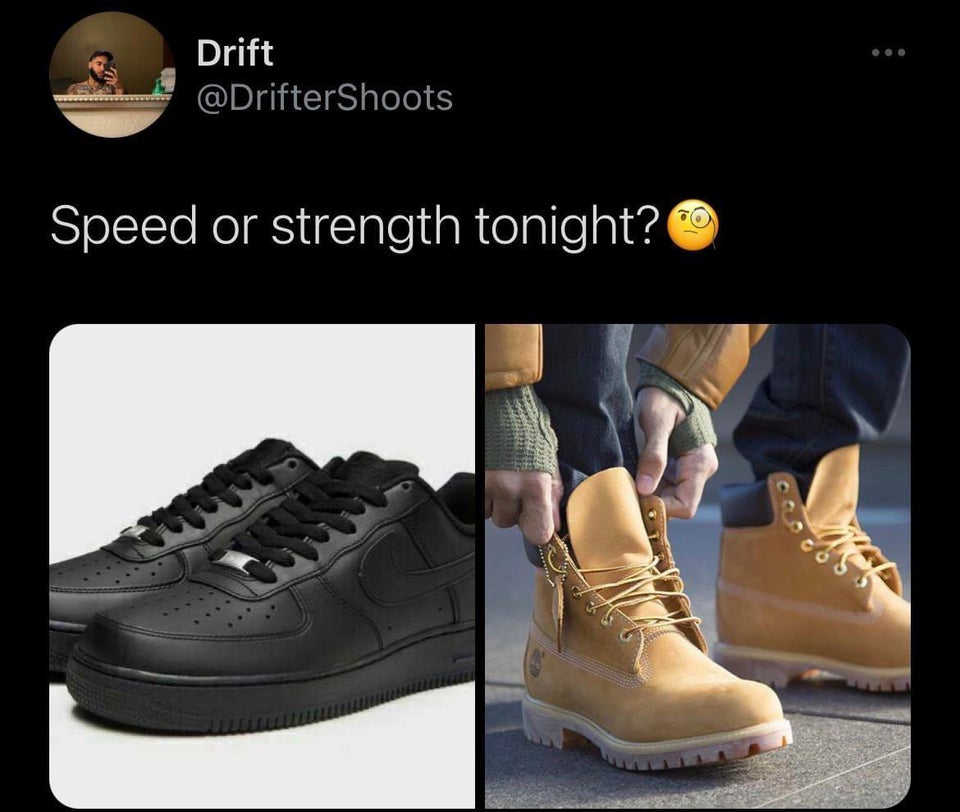outdoor shoe - Drift Speed or strength tonight?