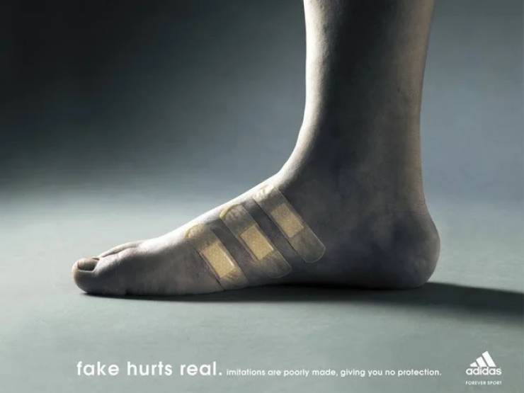 adidas fake hurts real - fake hurts real. imitations are poorly made, giving you no protection adidas Ro