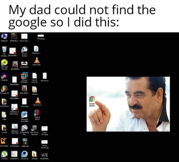 media - My dad could not find the google so I did this We Asy w M Epic