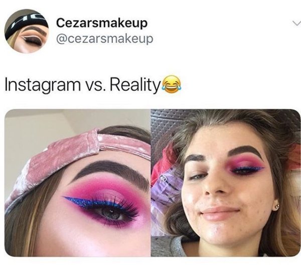 eyelash - Cezarsmakeup Instagram vs. Reality