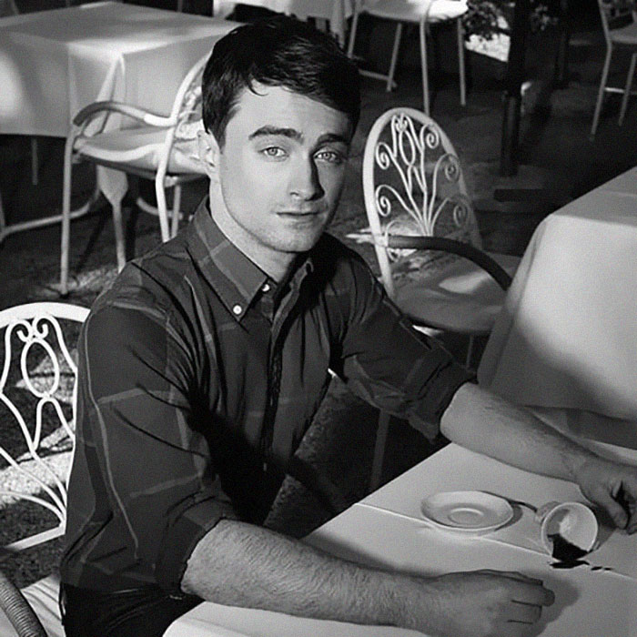 I served Daniel Radcliffe his dessert at an event, and tripped and spilled some of it on him, probably due to seeing that I was serving Daniel Radcliffe, and he stood up and started apologising profusely to ME. Was very sweet and asking if I was ok.